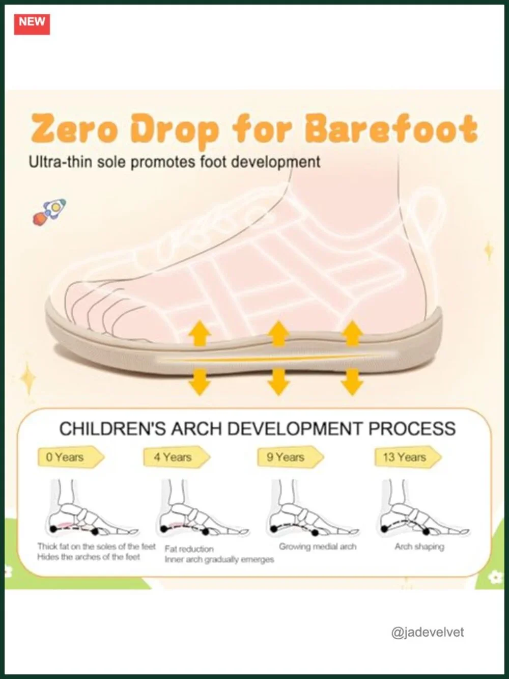 Toddler Barefoot Sneakers - Zero Drop, Slip-on, Wide Toe Box, Breathable Mesh